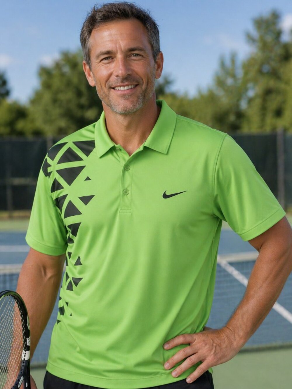 Nike Men’s Golf Polo Shirt Dry Fit Green Size X Large Sport Athletic Active Logo